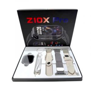 Σετ Smartwatch με 3 λουράκια - Z10X Pro - 065165 - Grey
