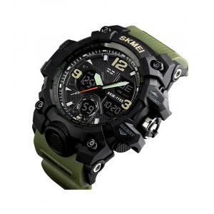 Ψηφιακό/αναλογικό ρολόι χειρός – Skmei - 1155 - Green