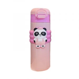 Παιδικό παγούρι-θερμός με καλαμάκι - 500ml - 219446 - Pink