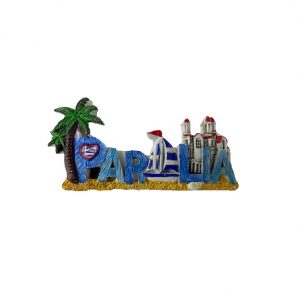 Tουριστικό μαγνητάκι Souvenir – Σετ 12pcs - Resin Magnet - Paralia - 678115