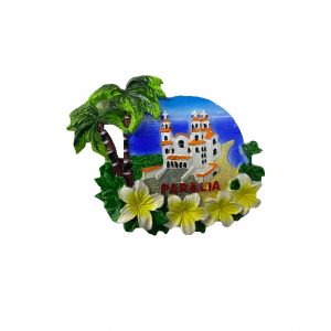 Tουριστικό μαγνητάκι Souvenir – Σετ 12pcs - Resin Magnet - Paralia - 678118