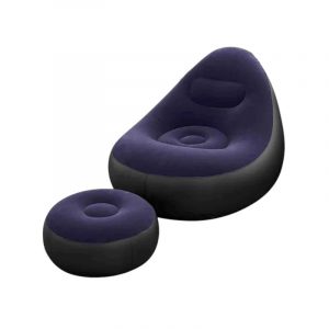 Φουσκωτή πολυθρόνα με υποπόδιο - 812365 - Dark Blue