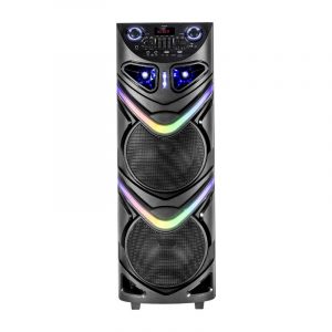 Φορητό ηχείο subwoofer με 2 μικρόφωνα Karaoke - CH-1089 - 801131
