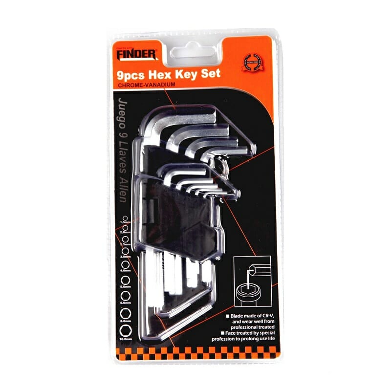 Allen keys - 9pcs - Finder - 193124