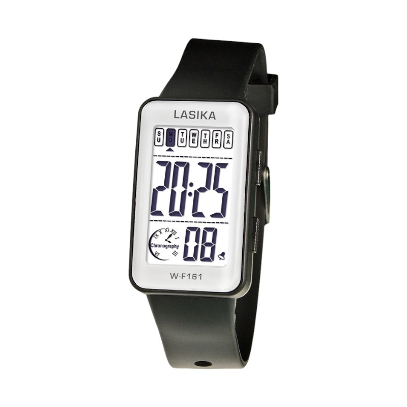 Ψηφιακό ρολόι χειρός - LS161 - Lasika - 817391 - Black/White