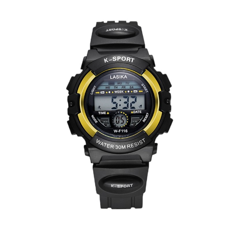 Ψηφιακό ρολόι χειρός - LS116 - Lasika - 817407 - Black/Gold