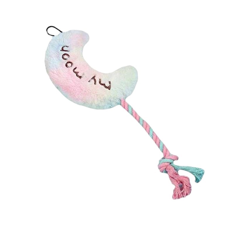 Plush dog toy with rope - 39x6cm - 550830