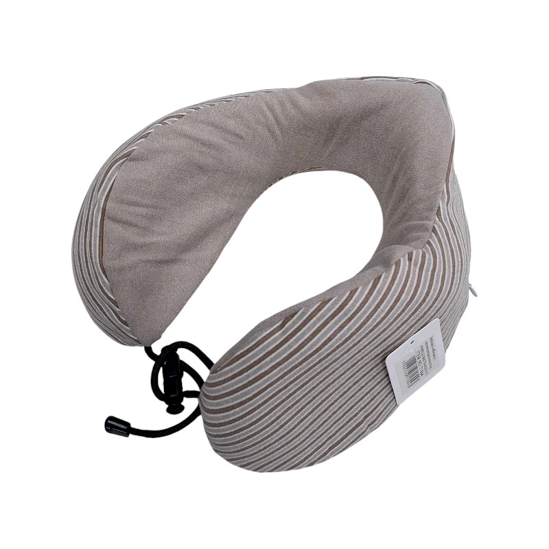 Μαξιλάρι αυχένα ταξιδίου - Memory Foam - 71894 - Beige