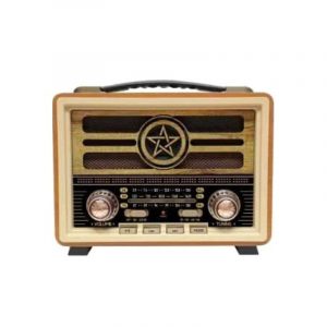 Επαναφορτιζόμενο ραδιόφωνο Retro - MD-2026 - 120257 - Yellow/Beige