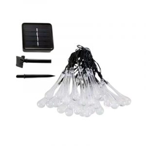 Ηλιακή γιρλάντα φωτισμού LED - Σταγόνα - 5m+1m - 20D - 152813 - RGB