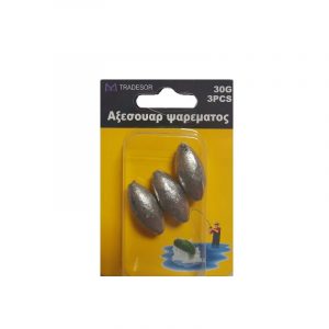 Βαρίδια αλιείας - 20gr - 4pcs - 830156