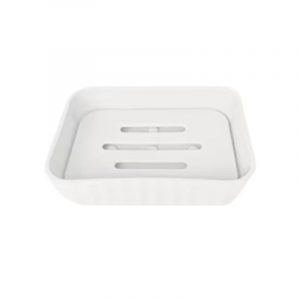 Σαπουνοθήκες μπάνιου πλαστικές σε σετ 9Χ - White - 21532