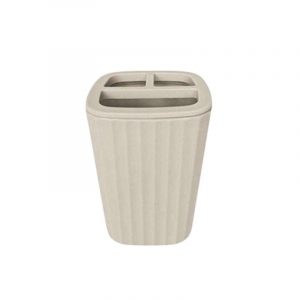 Θήκες οδοντόβουρτσας πλαστικές σε σετ 5Χ - Beige - 21566