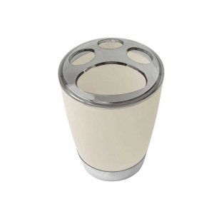 Θήκες οδοντόβουρτσας πλαστικές σε σετ 5Χ - Beige - 21584