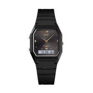 Ψηφιακό/αναλογικό ρολόι χειρός - Skmei - 1604 - Black/Black
