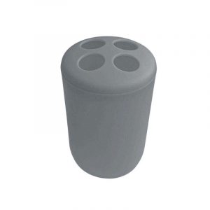 Θήκες οδοντόβουρτσας πλαστικές σε σετ 5Χ - Grey - 21614