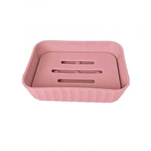 Σαπουνοθήκες μπάνιου πλαστικές σε σετ 9Χ - Pink - 21748