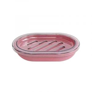 Σαπουνοθήκες μπάνιου πλαστικές σε σετ 9Χ - Pink - 21766