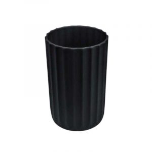 Θήκες οδοντόβουρτσας πλαστικές σε σετ 5Χ - Black - 21777