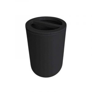 Θήκες οδοντόβουρτσας πλαστικές σε σετ 5Χ - Black - 21788