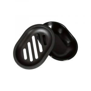 Σαπουνοθήκες μπάνιου πλαστικές σε σετ 9Χ - Black - 21796