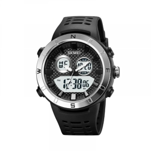 Ψηφιακό/αναλογικό ρολόι χειρός – Skmei - 2014 - Silver/White