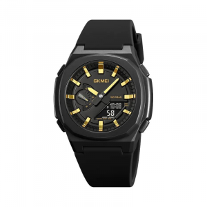 Ψηφιακό/αναλογικό ρολόι χειρός – Skmei - 2091 - Gold/Black screen