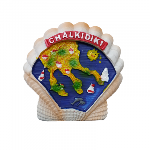 Tουριστικό μαγνητάκι Souvenir – Σετ 12pcs - Resin Magnet - Chalkidiki - 678074