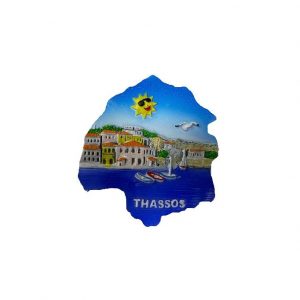 Tουριστικό μαγνητάκι Souvenir – Σετ 12pcs - Resin Magnet - Thassos - 678126