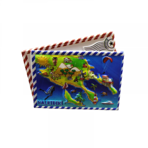 Tουριστικό μαγνητάκι Souvenir – Σετ 12pcs - Resin Magnet - Chalkidiki - 678303