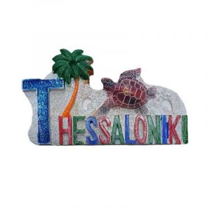 Tουριστικό μαγνητάκι Souvenir - Σετ 12pcs - Resin Magnet - Thessaloniki - 678386