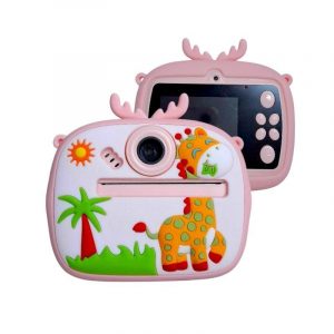 Παιδική Instant φωτογραφική μηχανή με εκτυπωτή - AM300-1 - 812754 - Pink