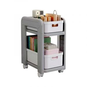 Πλαστική ραφιέρα τροχήλατη 2 επιπέδων - 5302-2 - 915145