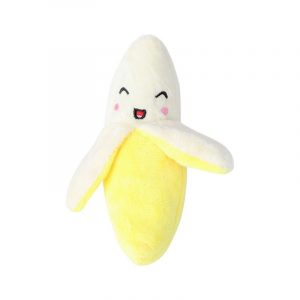 Λούτρινο παιχνίδι σκύλου μπανάνα - 14x6cm - 12pcs - 550646