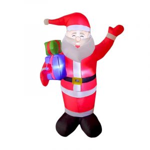 Φουσκωτός διακοσμητικός  Άγιος Βασίλης με φωτισμό - 1.8m - 817179