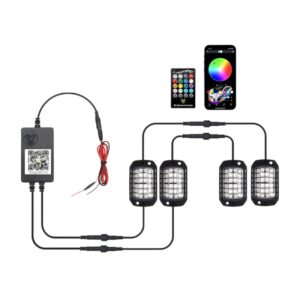 Σετ διακοσμητικά φώτα πλαισίου αυτοκινήτου LED με τηλεχειρισμό - 1112110/R04 - 110852