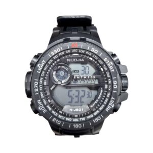 Ψηφιακό ρολόι χειρός - NJ801 - Nuojia - 115180 - Black/Black