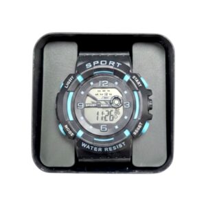 Ψηφιακό ρολόι χειρός - 6859 - 115185 - Black/Light Blue