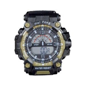 Ψηφιακό ρολόι χειρός - SH9918 - 115186 - Black/Beige Khaki