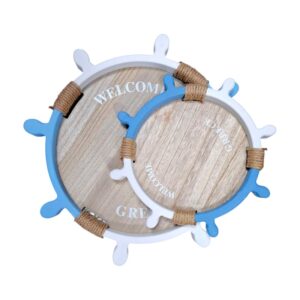 Σετ διακοσμητικοί δίσκοι Souvenir - Ναυτικό Τιμόνι - 2pcs - L2026-26B - 125555