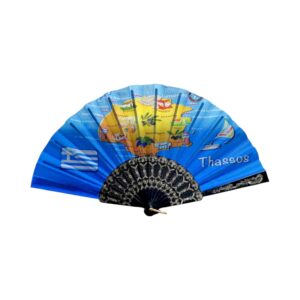 Βεντάλια χειρός Souvenir - Σετ 12 τεμάχια - Thassos - 216690