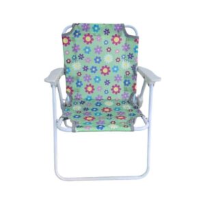Παιδική πτυσσόμενη καρέκλα camping - 2012 - 241729 - Green/Flowers