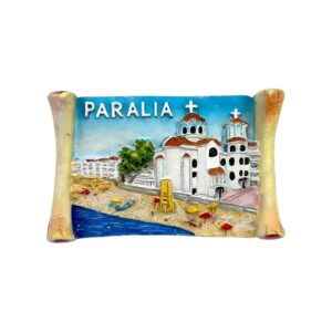 Τουριστικό μαγνητάκι Souvenir - Σετ 12pcs - Paralia - 678602
