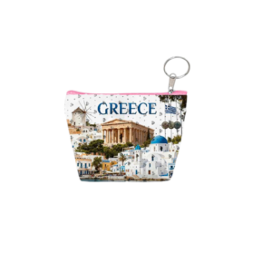 Πορτοφόλι Souvenir μπρελόκ mini - Σετ 10pcs - PVC - Greece - 11*7*4cm - 871818