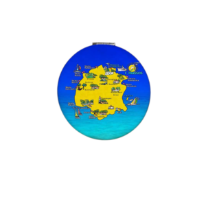 Καθρέπτης τσέπης Souvenir - Σετ 12pcs - Thassos - 7*7*3cm - 871834