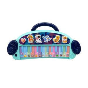 Παιδικό εκπαιδευτικό πιάνο με ήχους ζώων - 781 - 917240 - Blue