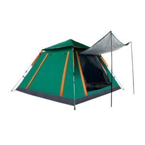 Σκηνή Camping 4 ατόμων με σκίαστρα - YB3021 - 2.4x2.4m - 960019 - Dark Green