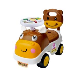 Αυτοκίνητο περπατούρα Ζωάκι - QX-3378-1 - 232387 - Brown