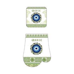 Γάντι & πιάστρα φούρνου Souvenir - Σετ 6pcs - Greece - 241888